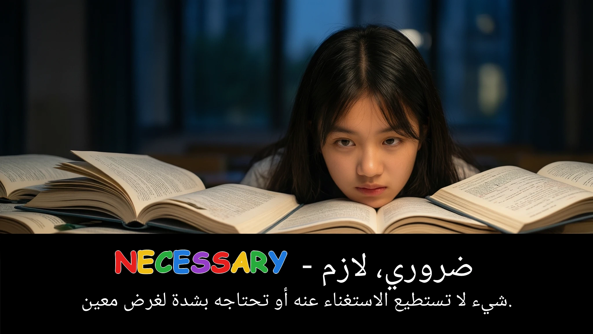 Arabic Illustration for necessary